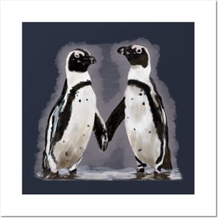 Just a penguin couple Posters and Art